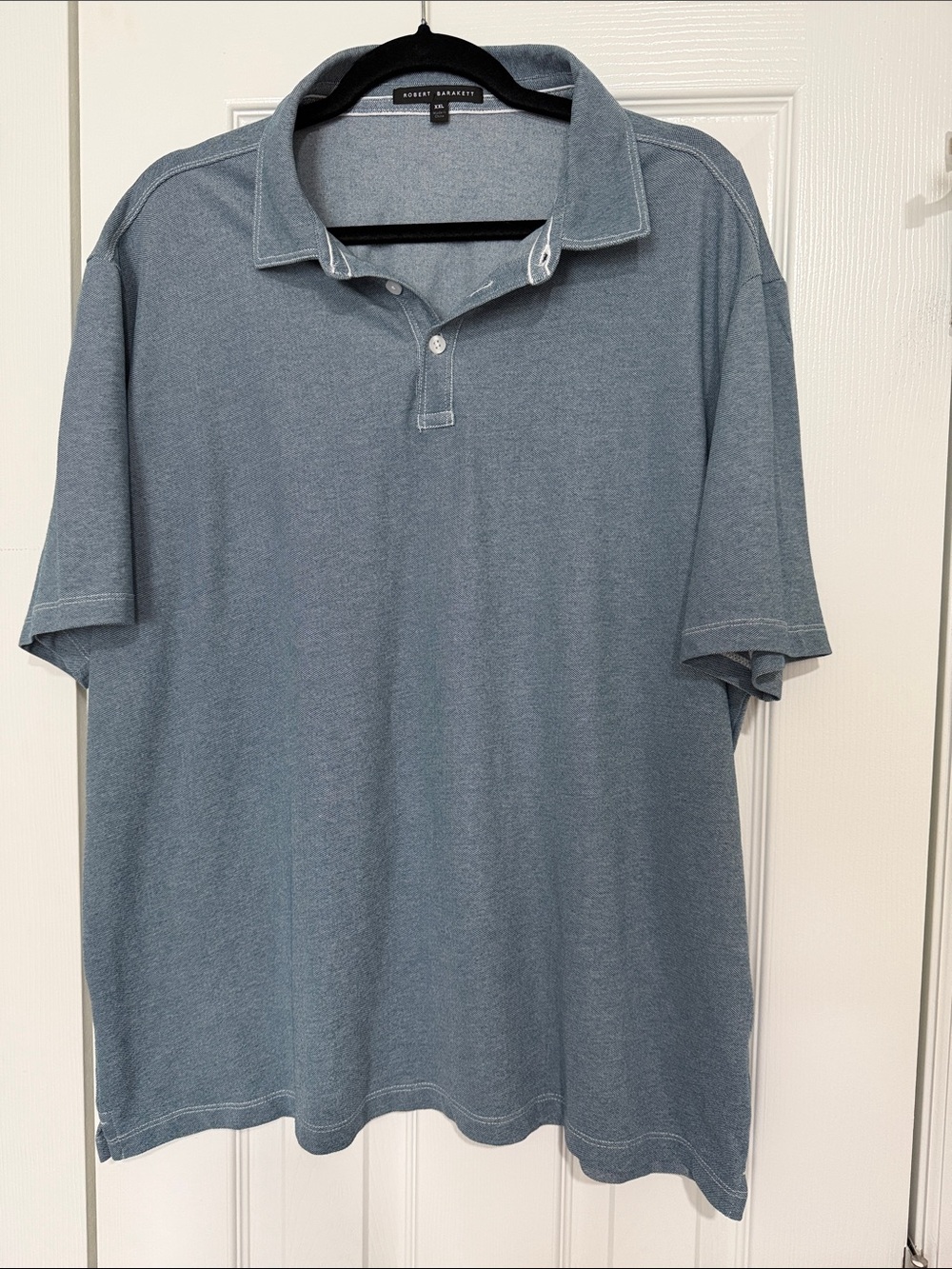 Robert Barakett Vintage Wash Blue Polo